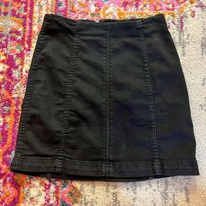 Black Free People Mini Skirt